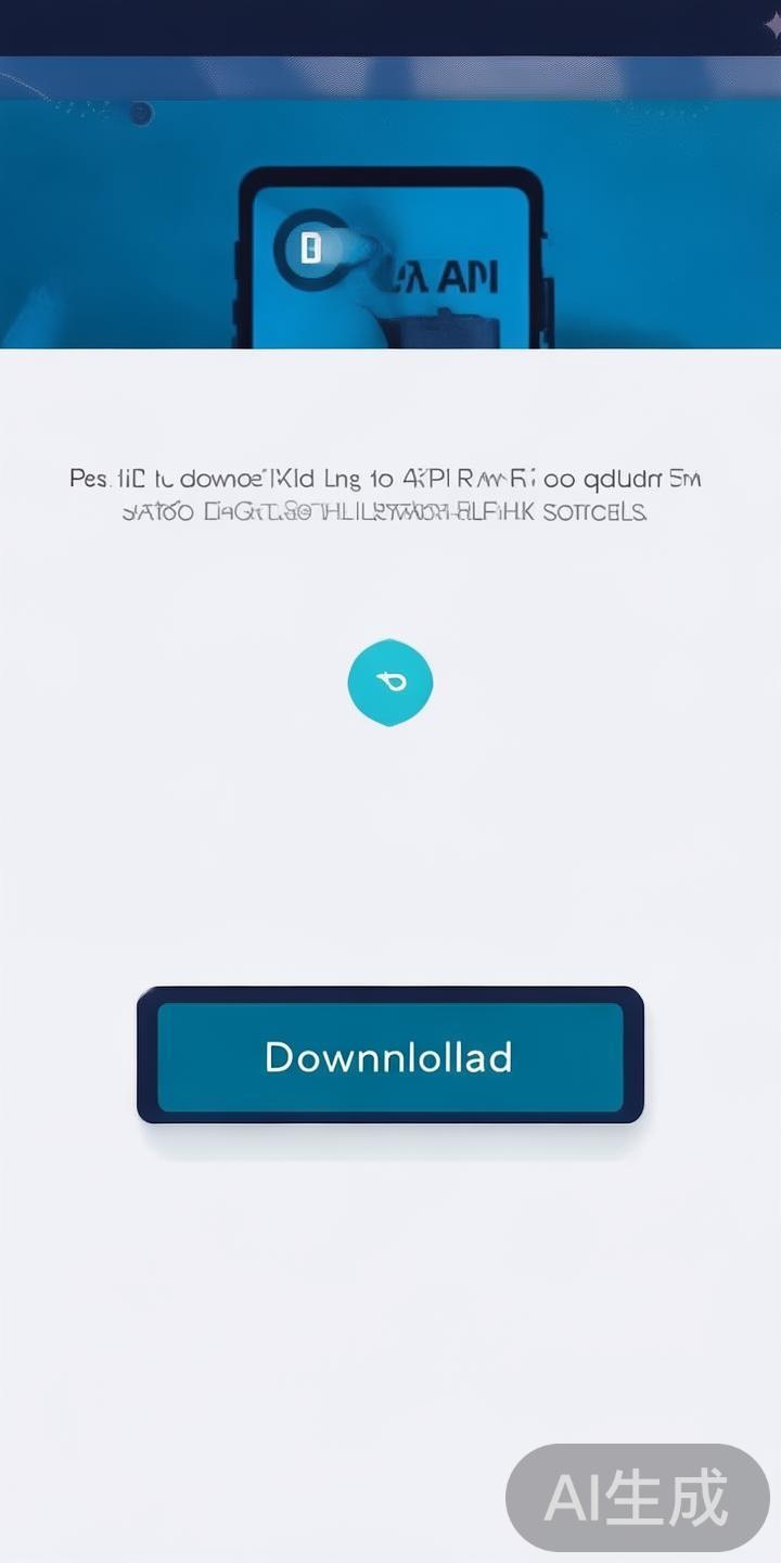 第二步：下载APK文件。点击下载按钮，系统会提示保
